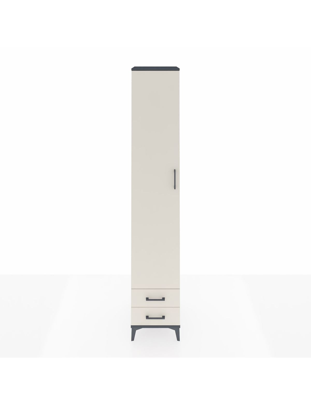 Hyperion Dolap 6 Raflı 2 Çekmeceli Tek Kapaklı 44x44x243 - S64M011V4B