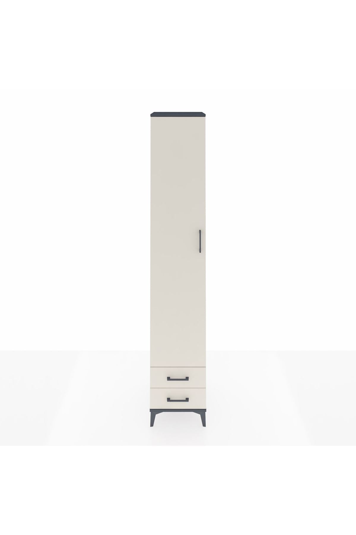 Hyperion Dolap 6 Raflı 2 Çekmeceli Tek Kapaklı 44x44x243 - S64M011V4B