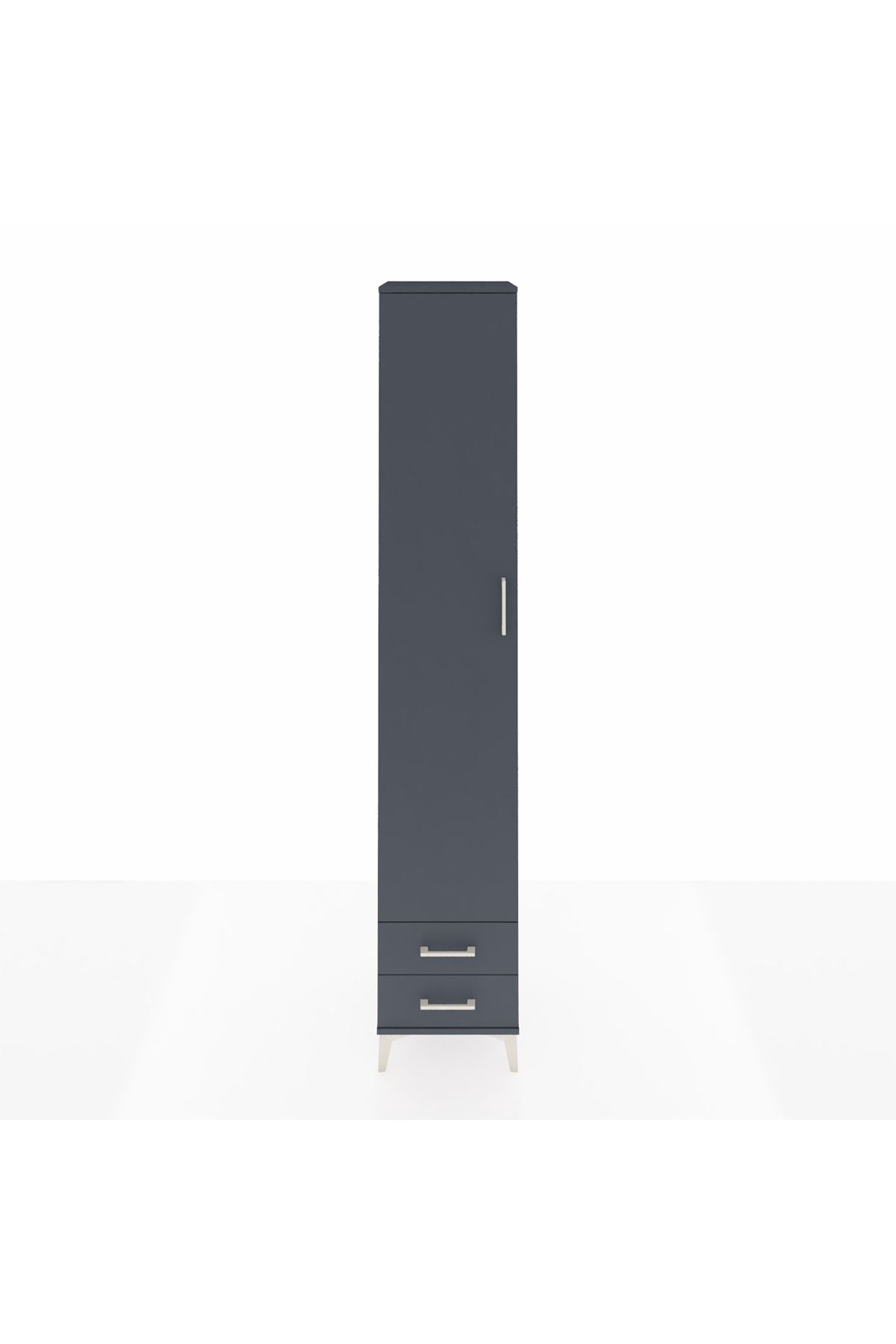 Hyperion Dolap 6 Raflı 2 Çekmeceli Tek Kapaklı 44x44x243 - S64M011V5B