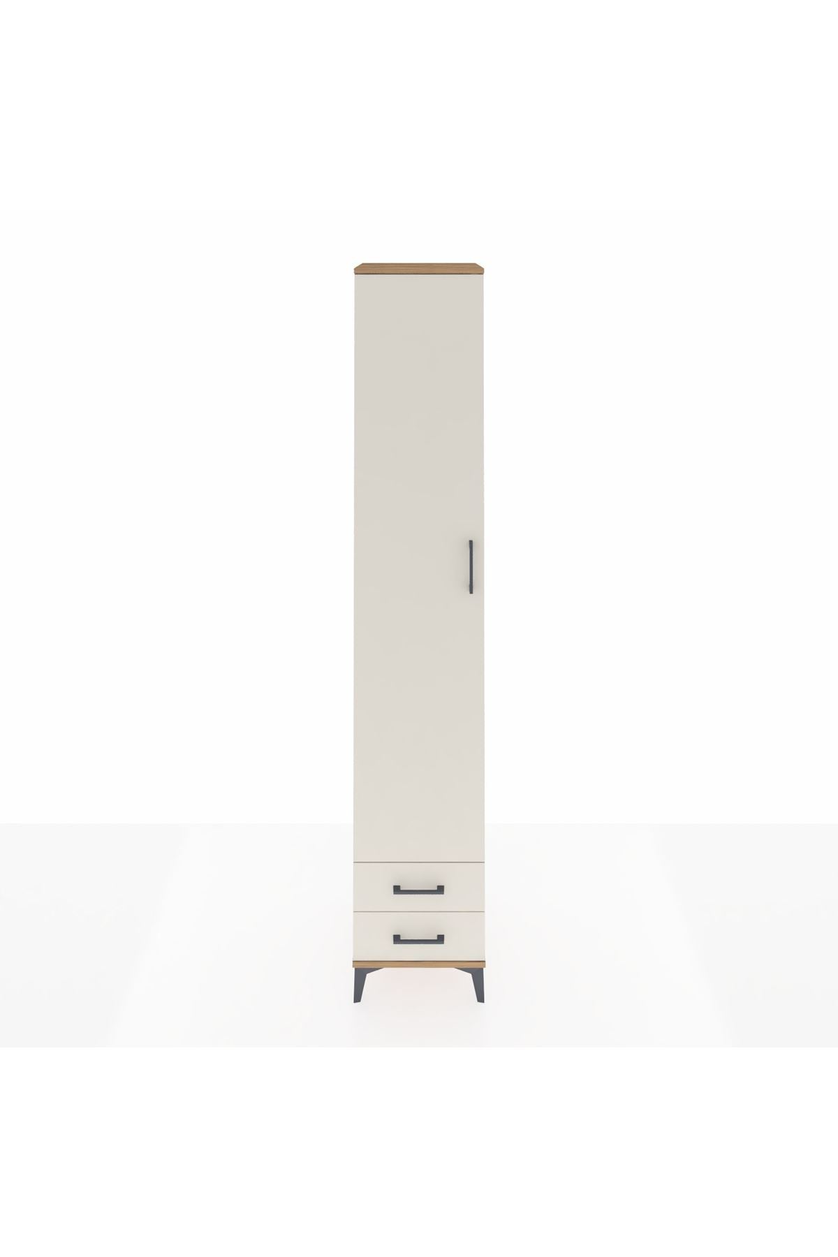 Hyperion Dolap 6 Raflı 2 Çekmeceli Tek Kapaklı 44x44x243 - S64M011V7B