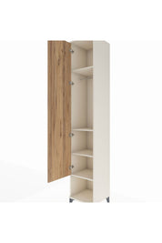 Hyperion Dolap 4 Raflı Tek Kapaklı Tek Askılı 44x44x243 - S64M012V3B
