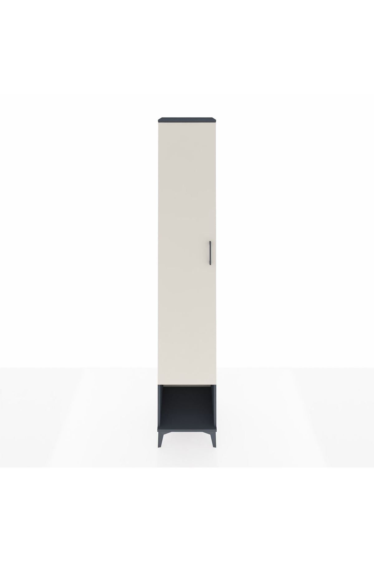 Hyperion Dolap 4 Raflı Tek Kapaklı Tek Askılı 44x44x243 - S64M012V4B