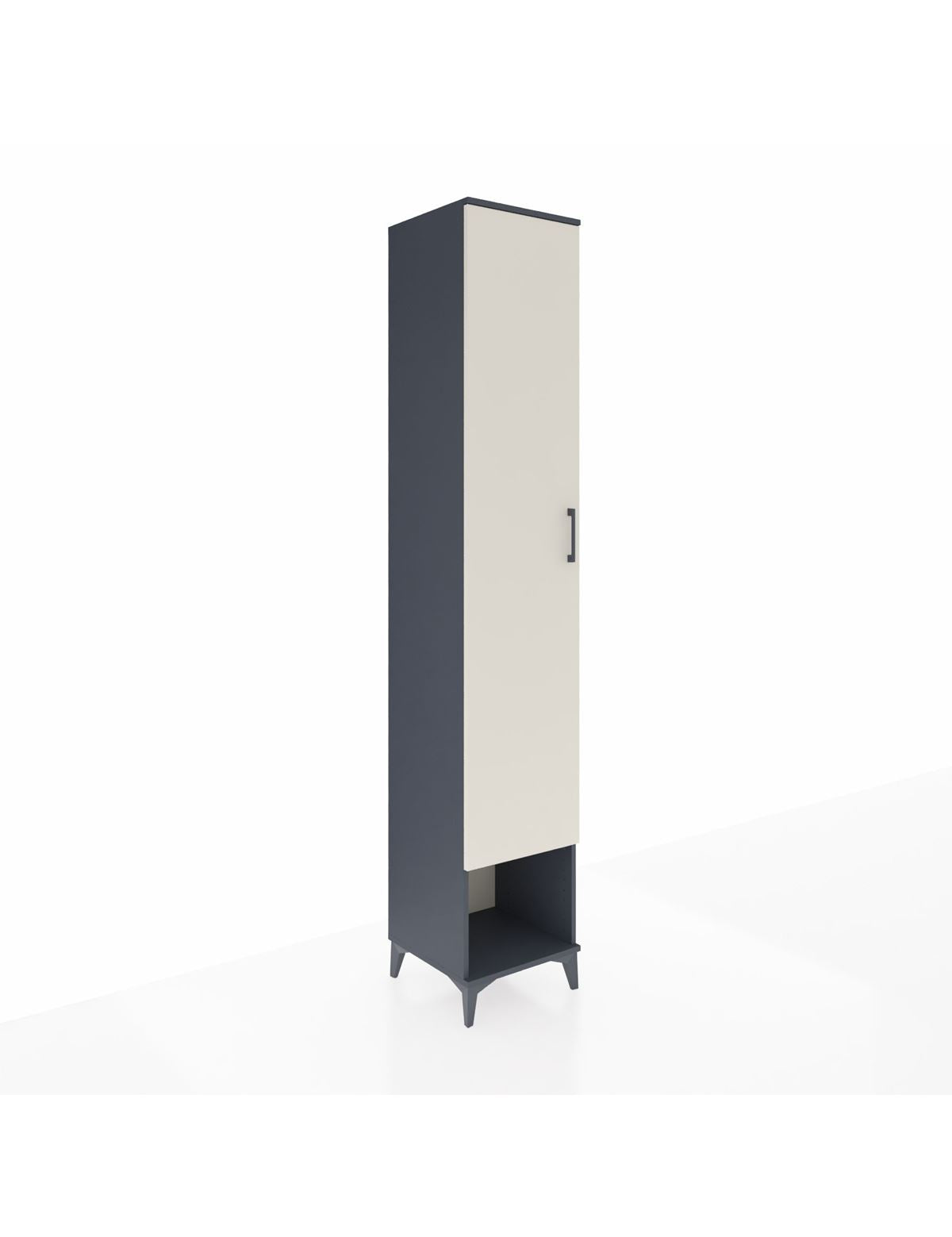 Hyperion Dolap 4 Raflı Tek Kapaklı Tek Askılı 44x44x243 - S64M012V4B