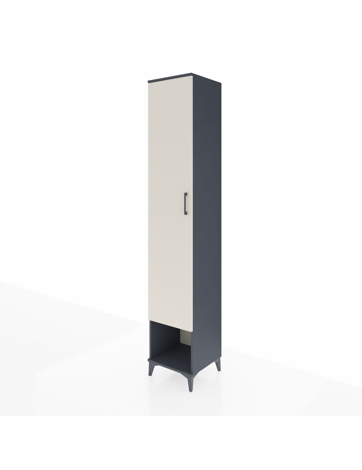 Hyperion Dolap 4 Raflı Tek Kapaklı Tek Askılı 44x44x243 - S64M012V4B