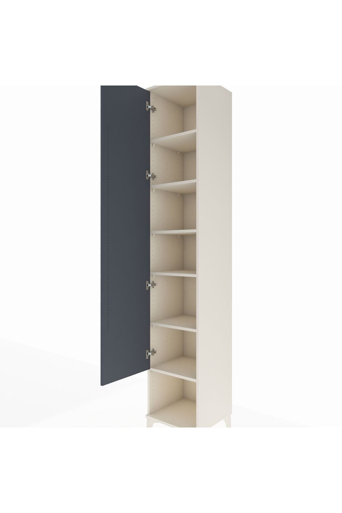 Hyperion Dolap 6 Raflı Tek Kapaklı 44x44x243 - S64M013V2B