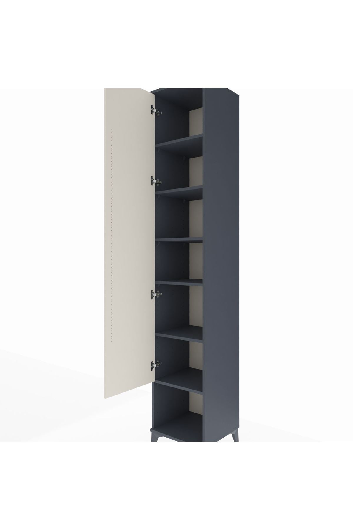 Hyperion Dolap 6 Raflı Tek Kapaklı 44x44x243 - S64M013V4B