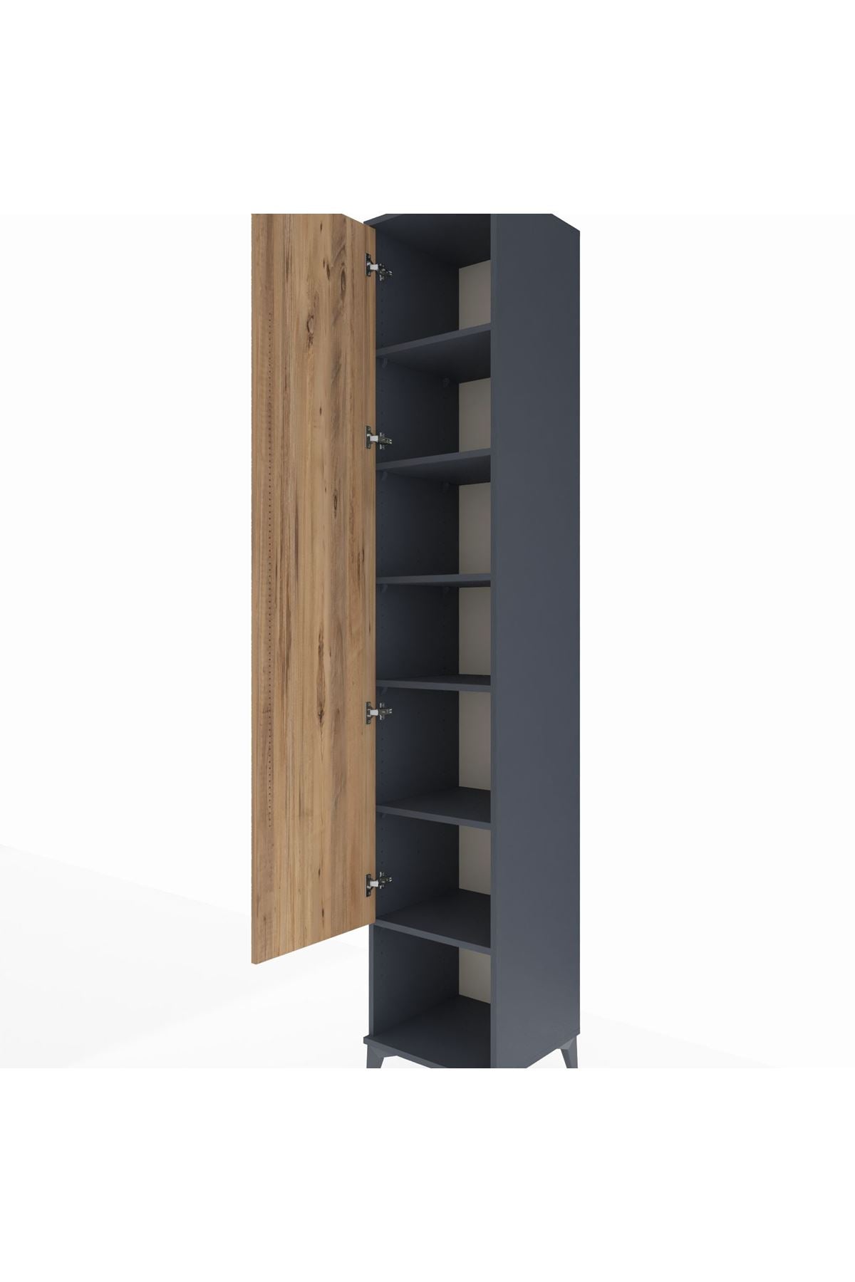 Hyperion Dolap 6 Raflı Tek Kapaklı 44x44x243 - S64M013V6B