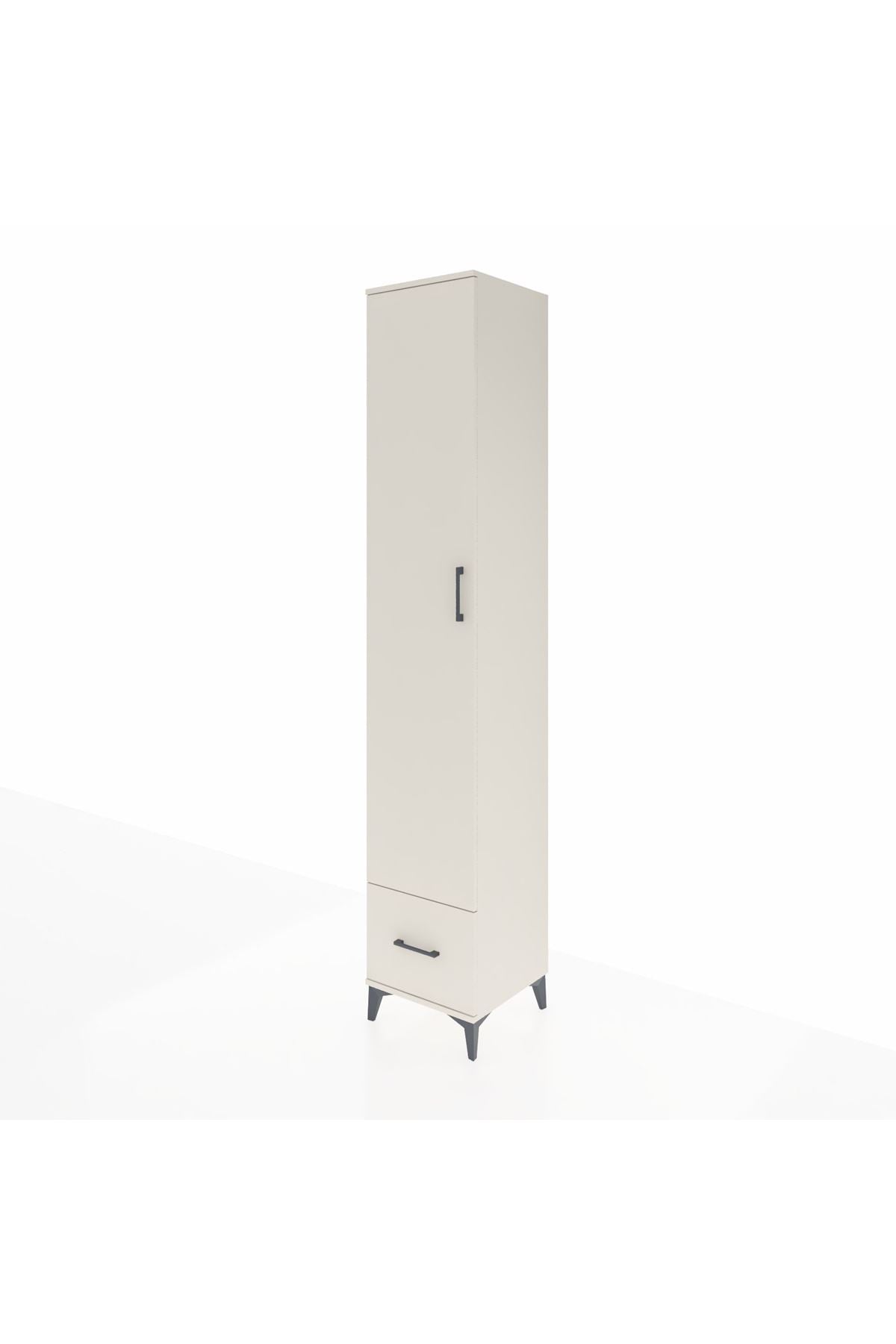 Hyperion Dolap 4 Raflı Tek Çekmeceli Tek Askılı 44x44x243 - S64M014V1B