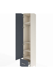 Hyperion Dolap 4 Raflı Tek Çekmeceli Tek Askılı 44x44x243 - S64M014V2B
