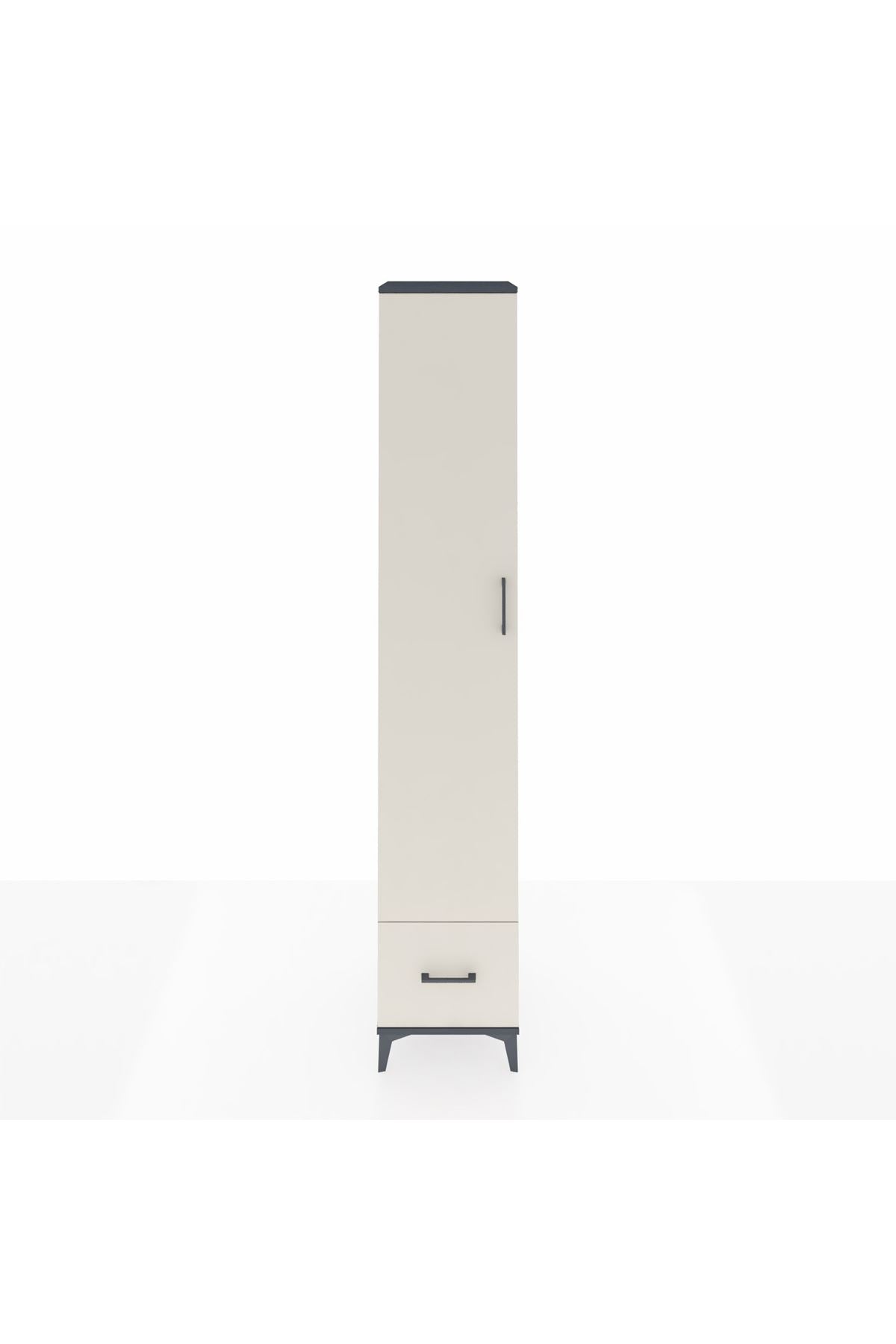 Hyperion Dolap 4 Raflı Tek Çekmeceli Tek Askılı 44x44x243 - S64M014V4B