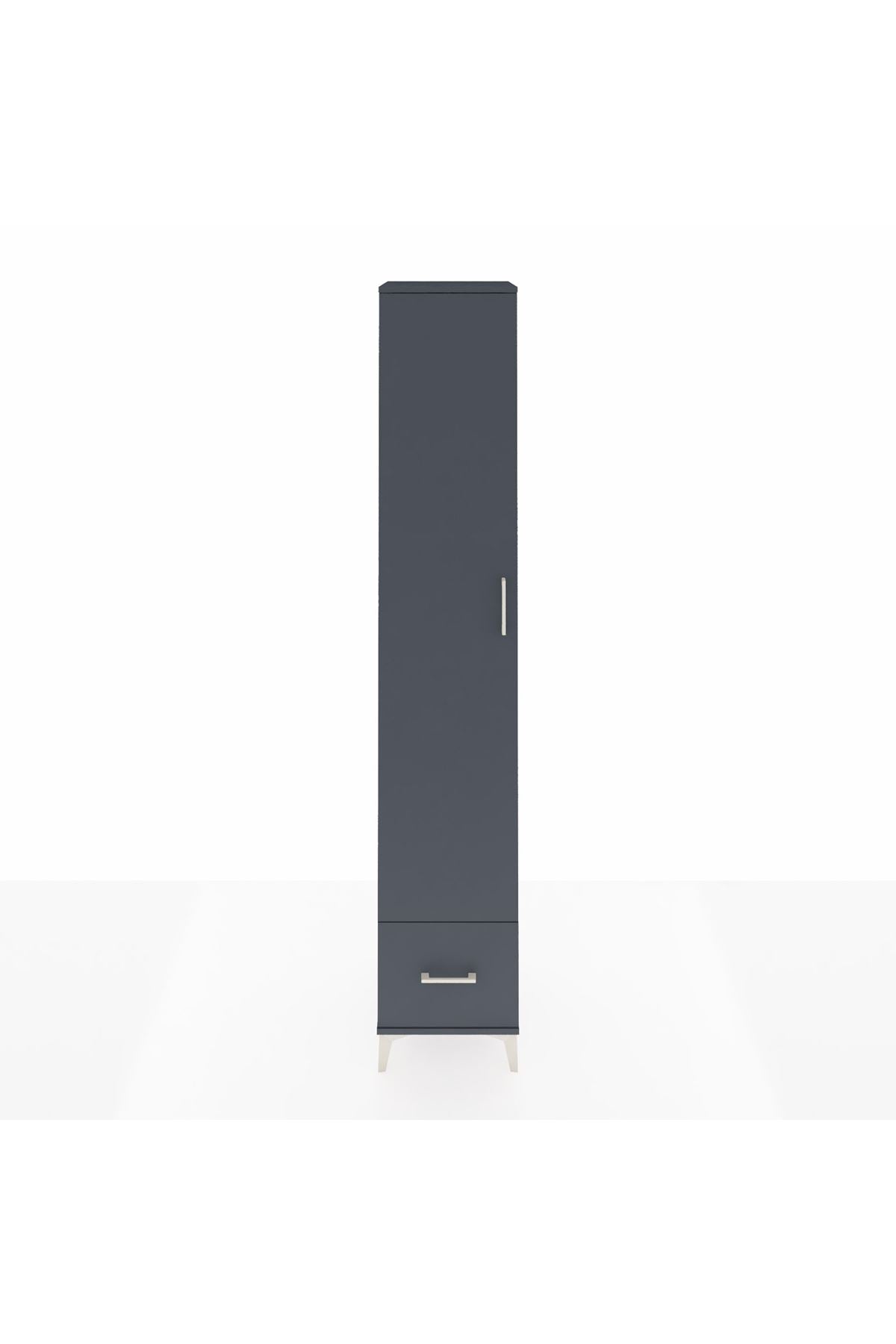 Hyperion Dolap 4 Raflı Tek Çekmeceli Tek Askılı 44x44x243 - S64M014V5B