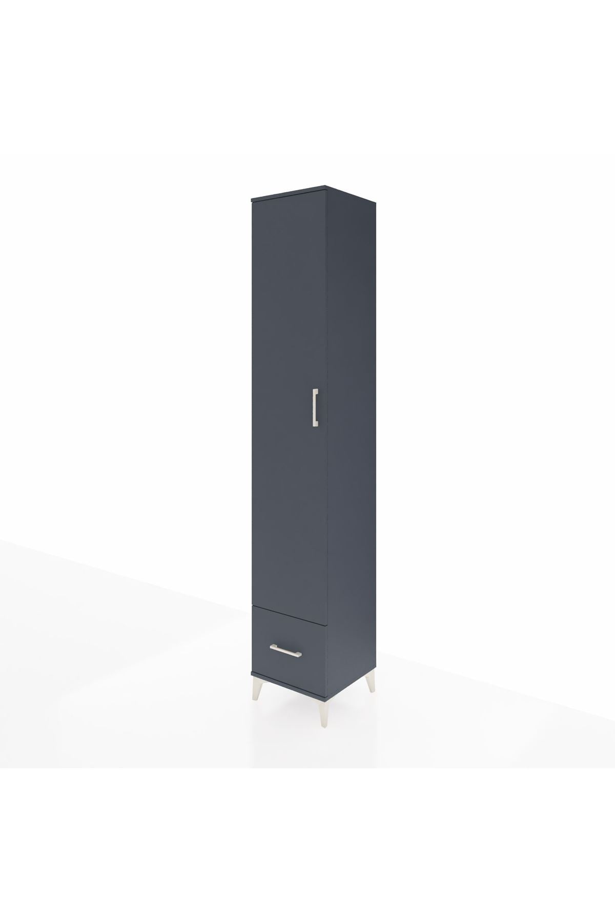 Hyperion Dolap 4 Raflı Tek Çekmeceli Tek Askılı 44x44x243 - S64M014V5B
