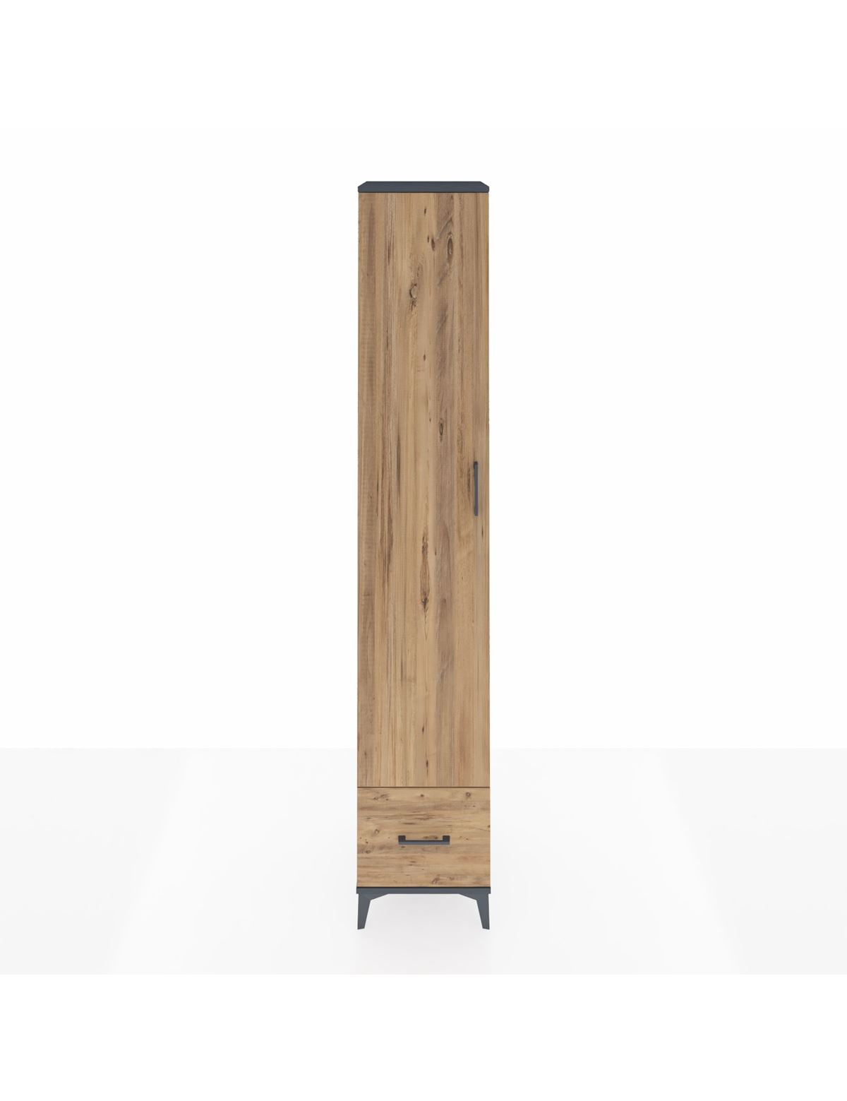 Hyperion Dolap 4 Raflı Tek Çekmeceli Tek Askılı 44x44x243 - S64M014V6B