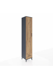 Hyperion Dolap 4 Raflı Tek Çekmeceli Tek Askılı 44x44x243 - S64M014V6B