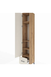Hyperion Dolap 4 Raflı Tek Çekmeceli Tek Askılı 44x44x243 - S64M014V7B