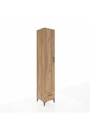 Hyperion Dolap 4 Raflı Tek Çekmeceli Tek Askılı 44x44x243 - S64M014V9B