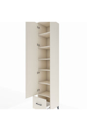 Hyperion Dolap 6 Raflı Tek Çekmeceli Tek Kapaklı 44x44x243 - S64M015V1B