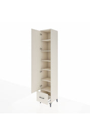 Hyperion Dolap 6 Raflı Tek Çekmeceli Tek Kapaklı 44x44x243 - S64M015V1B