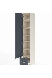 Hyperion Dolap 6 Raflı Tek Çekmeceli Tek Kapaklı 44x44x243 - S64M015V2B
