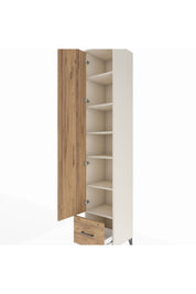 Hyperion Dolap 6 Raflı Tek Çekmeceli Tek Kapaklı 44x44x243 - S64M015V3B