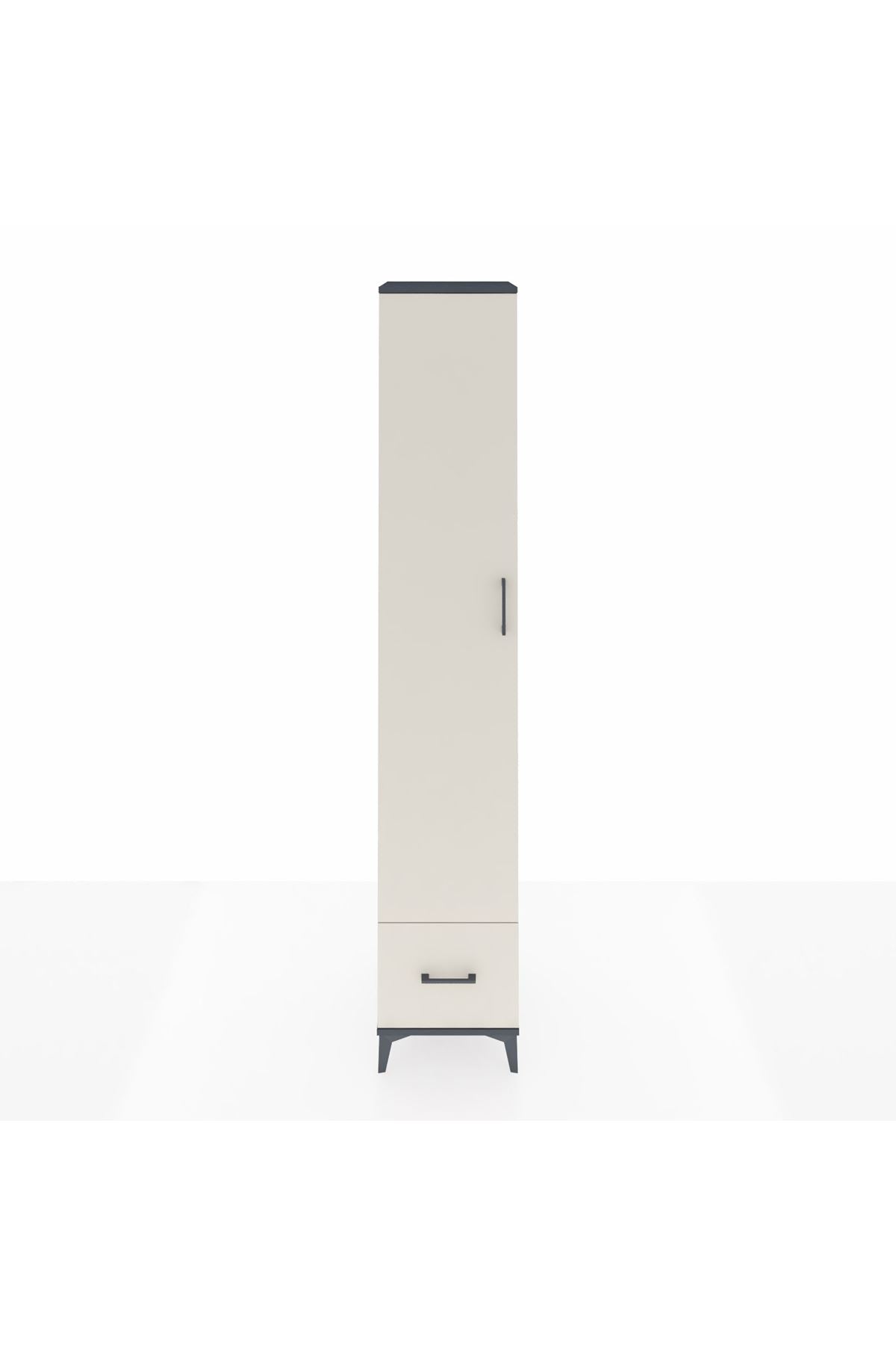 Hyperion Dolap 6 Raflı Tek Çekmeceli Tek Kapaklı 44x44x243 - S64M015V4B
