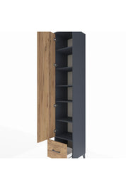 Hyperion Dolap 6 Raflı Tek Çekmeceli Tek Kapaklı 44x44x243 - S64M015V6B