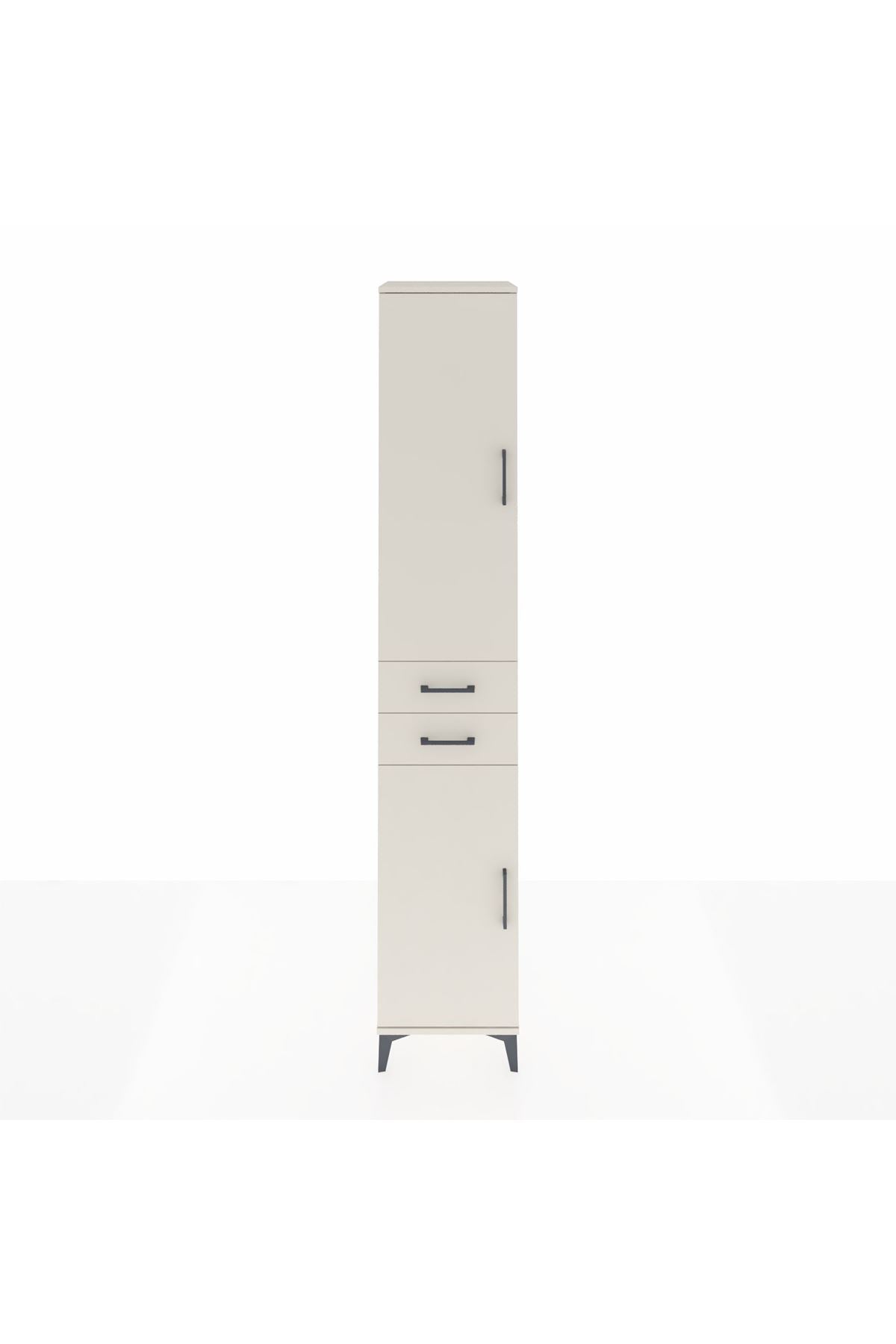 Hyperion Dolap 4 Raflı 2 Çekmeceli Tek Askılı 44x44x243 - S64M016V1B