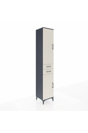Hyperion Dolap 4 Raflı 2 Çekmeceli Tek Askılı 44x44x243 - S64M016V4B