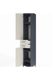 Hyperion Dolap 4 Raflı 2 Çekmeceli Tek Askılı 44x44x243 - S64M016V4B