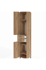 Hyperion Dolap 4 Raflı 2 Çekmeceli Tek Askılı 44x44x243 - S64M016V9B