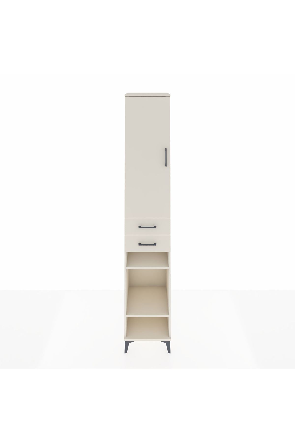 Hyperion Dolap 4 Raflı 2 Çekmeceli Tek Askılı 44x44x243 - S64M017V1B