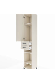 Hyperion Dolap 4 Raflı 2 Çekmeceli Tek Askılı 44x44x243 - S64M017V1B