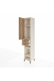 Hyperion Dolap 4 Raflı 2 Çekmeceli Tek Askılı 44x44x243 - S64M017V3B