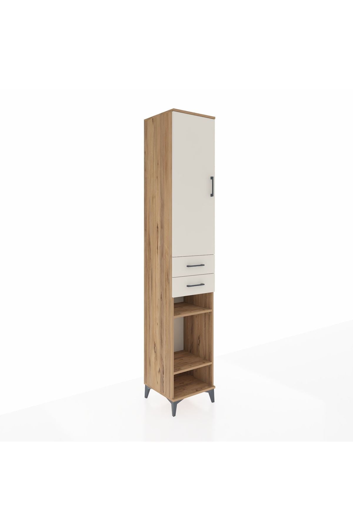 Hyperion Dolap 4 Raflı 2 Çekmeceli Tek Askılı 44x44x243 - S64M017V7B