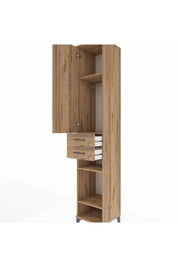 Hyperion Dolap 4 Raflı 2 Çekmeceli Tek Askılı 44x44x243 - S64M017V9B