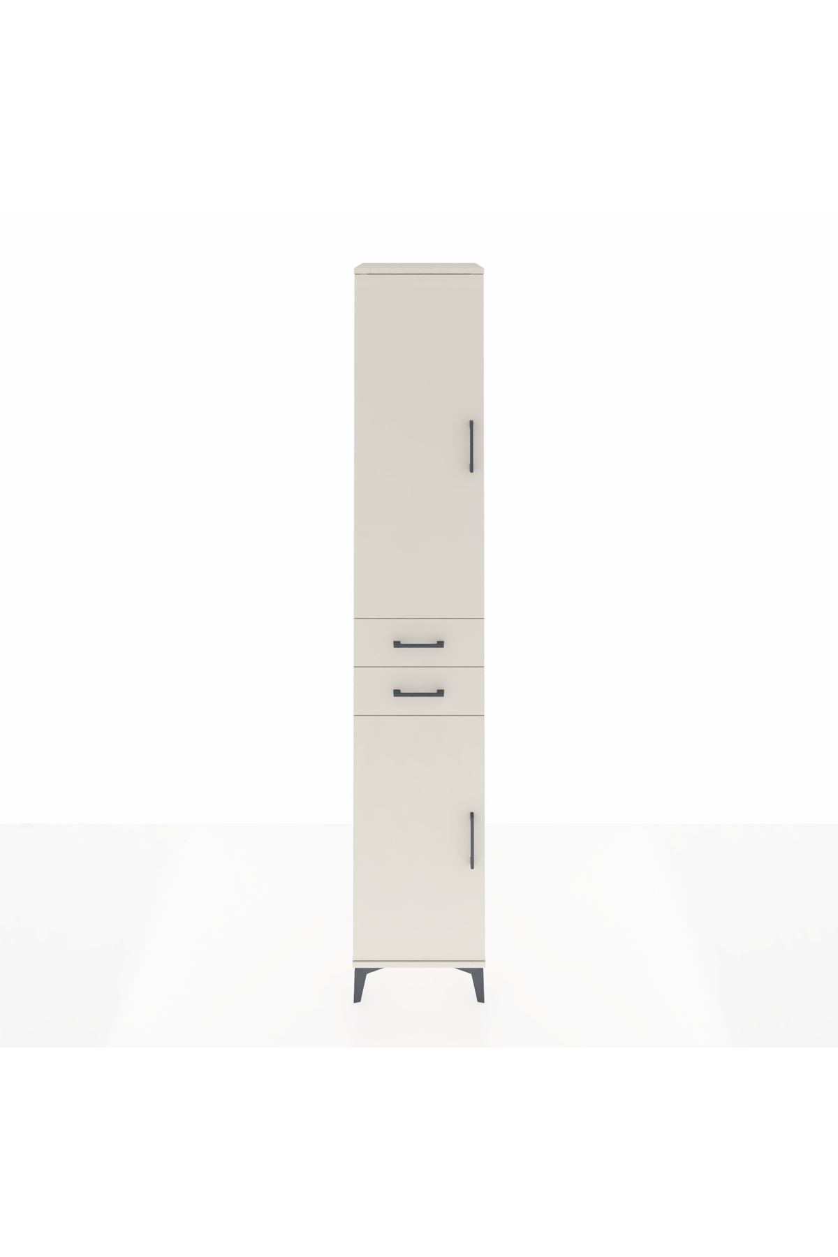 Hyperion Dolap 6 Raflı 2 Çekmeceli 2 Kapaklı 44x44x243 - S64M018V1B