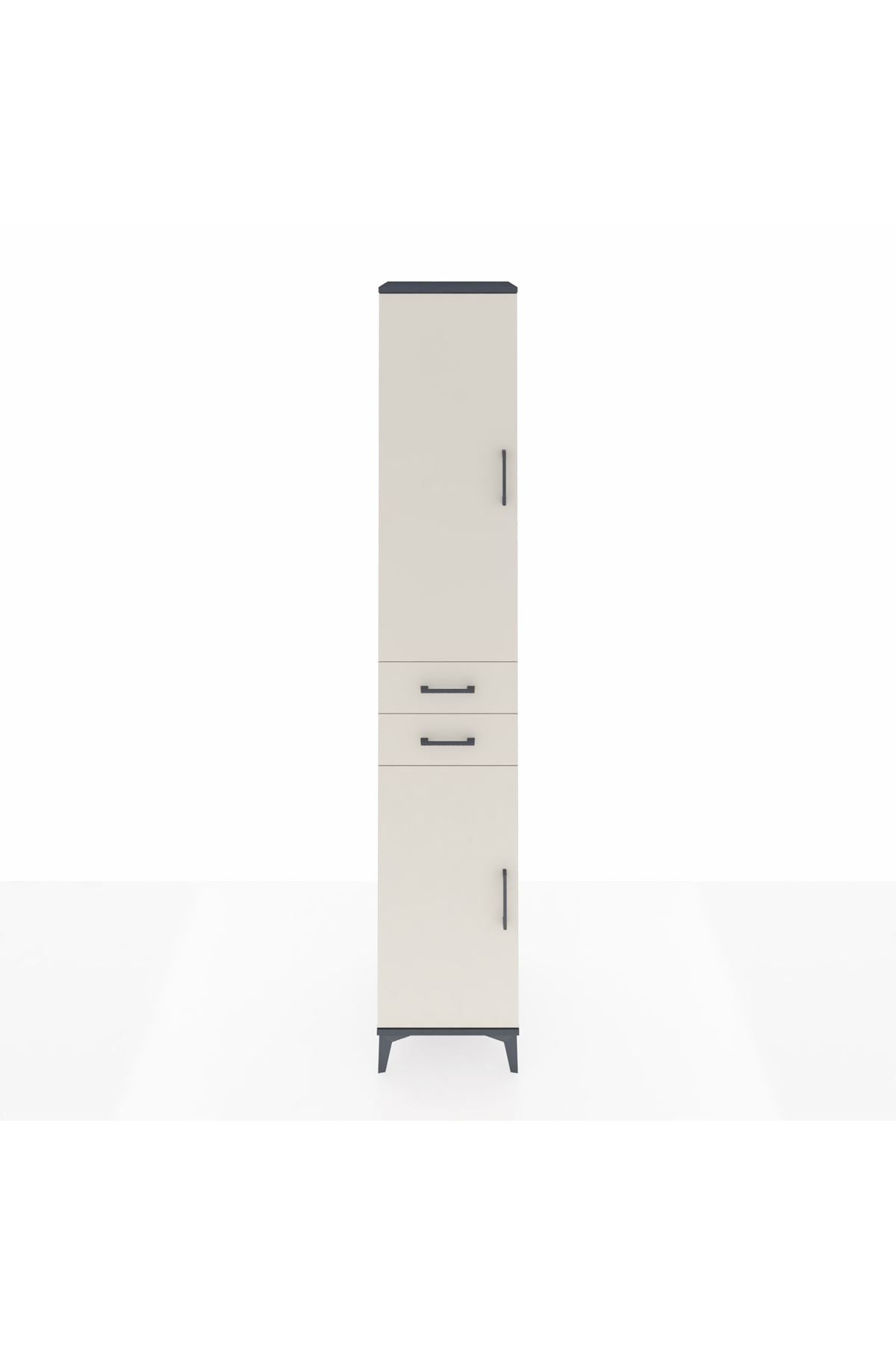 Hyperion Dolap 6 Raflı 2 Çekmeceli 2 Kapaklı 44x44x243 - S64M018V4B
