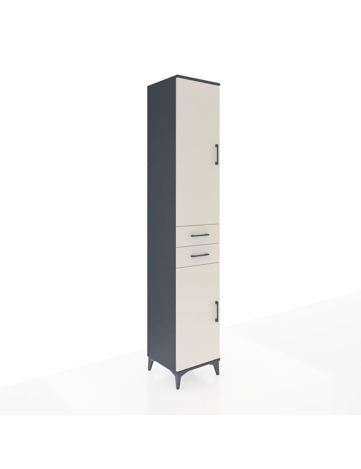 Hyperion Dolap 6 Raflı 2 Çekmeceli 2 Kapaklı 44x44x243 - S64M018V4B