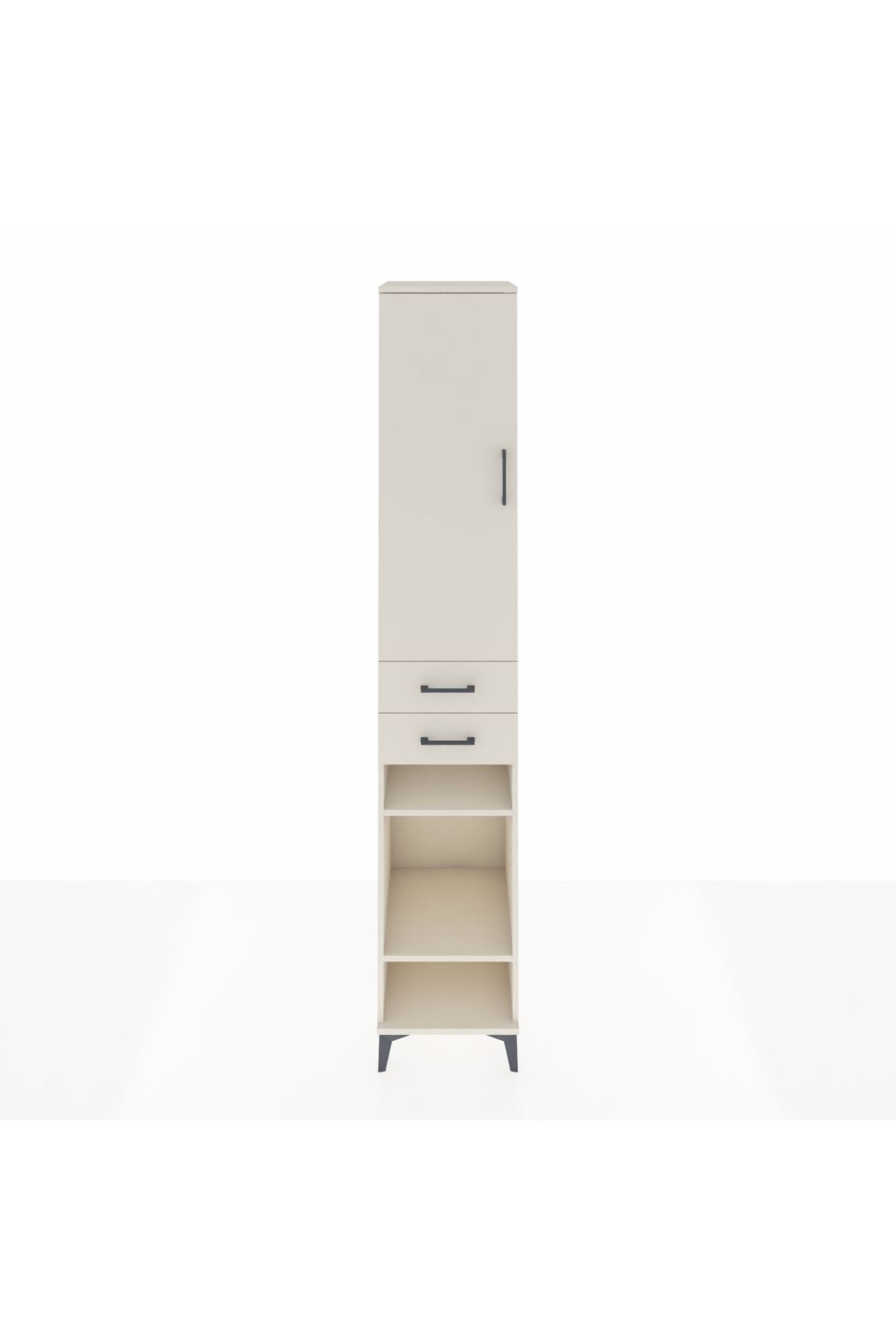 Hyperion Dolap 6 Raflı 2 Çekmeceli Tek Kapaklı 44x44x243 - S64M019V1B