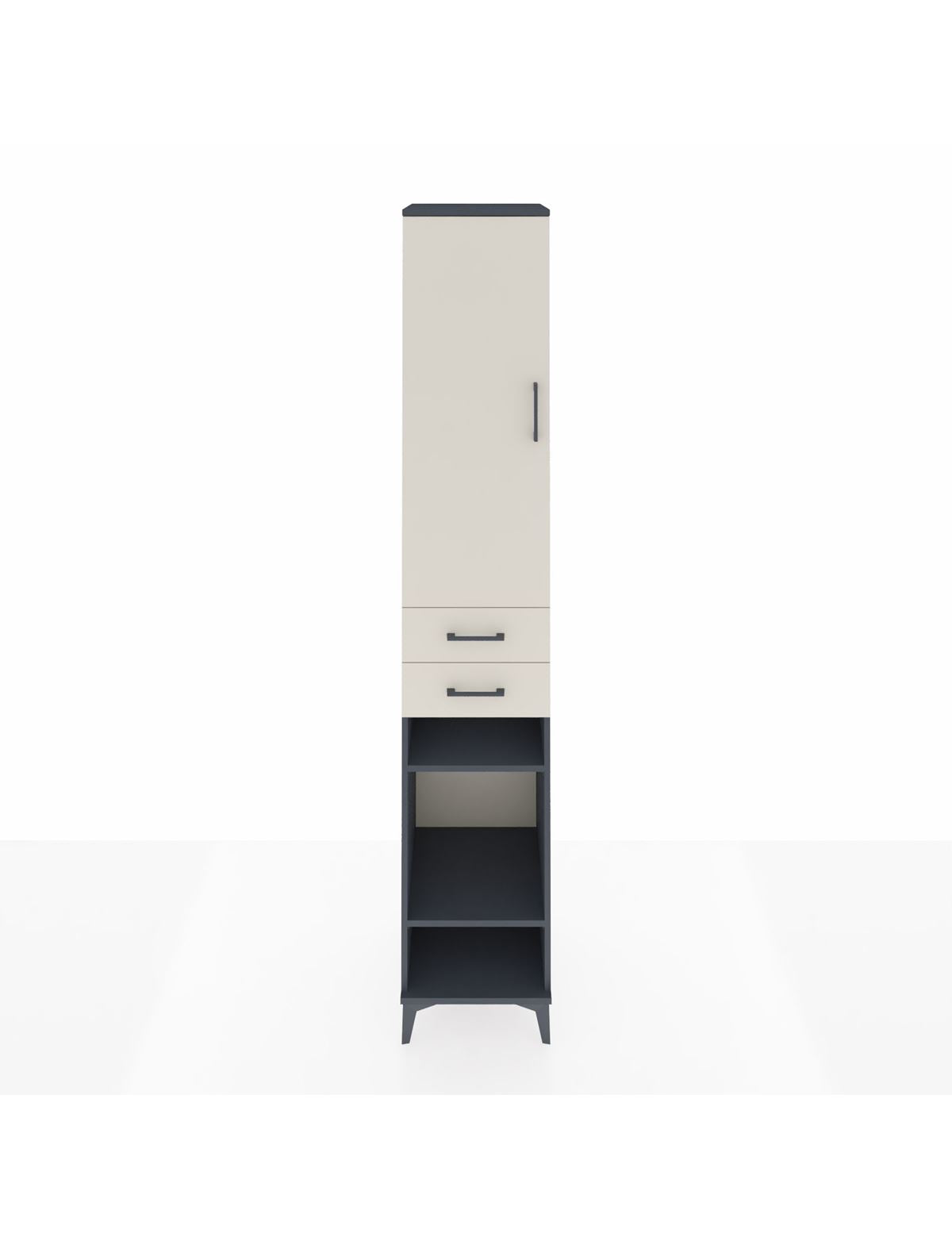Hyperion Dolap 6 Raflı 2 Çekmeceli Tek Kapaklı 44x44x243 - S64M019V4B