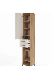 Hyperion Dolap 6 Raflı 2 Çekmeceli Tek Kapaklı 44x44x243 - S64M019V7B