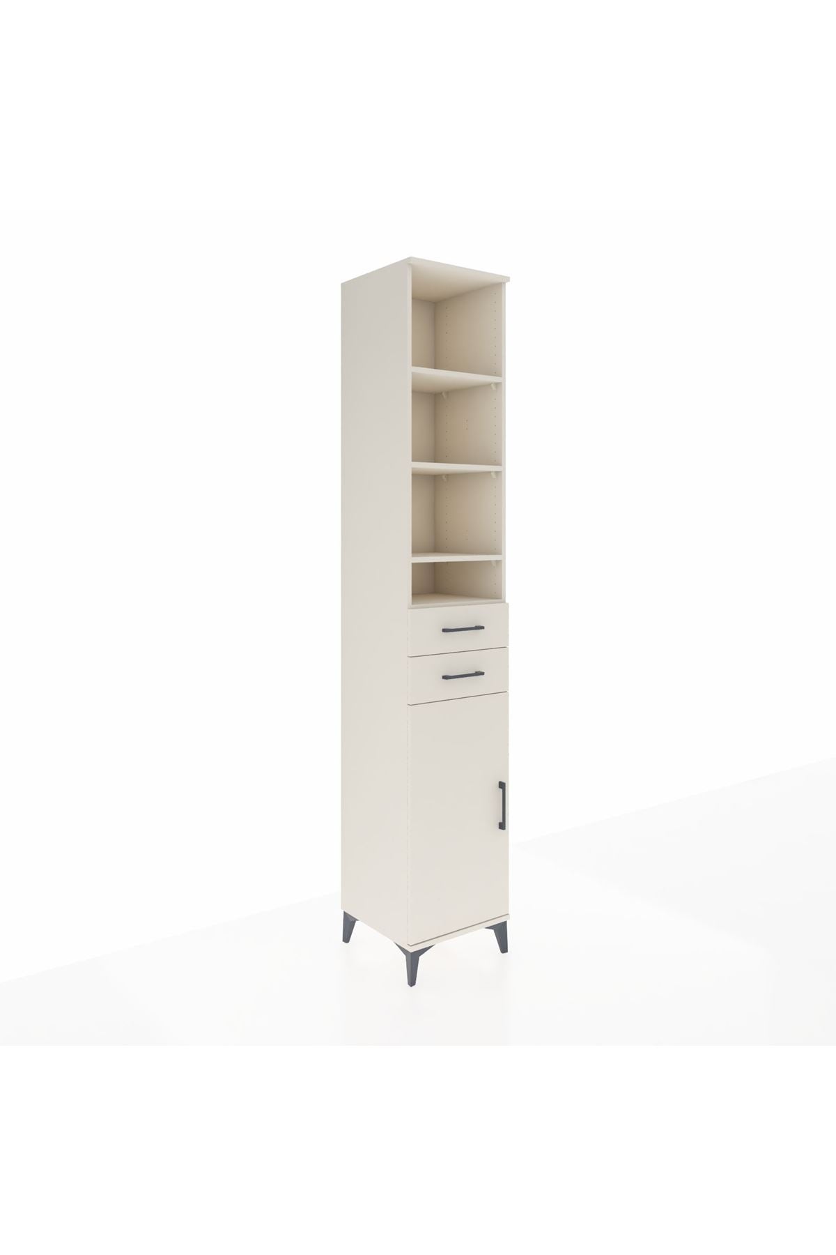 Hyperion Dolap 6 Raflı 2 Çekmeceli Tek Kapaklı 44x44x243 - S64M020V1B