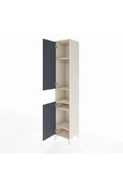 Hyperion Dolap 5 Raflı 2 Kapaklı Tek Askılı 44x44x243 - S64M021V2B