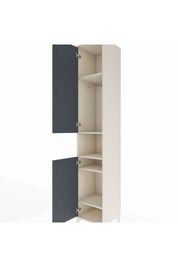 Hyperion Dolap 5 Raflı 2 Kapaklı Tek Askılı 44x44x243 - S64M021V2B