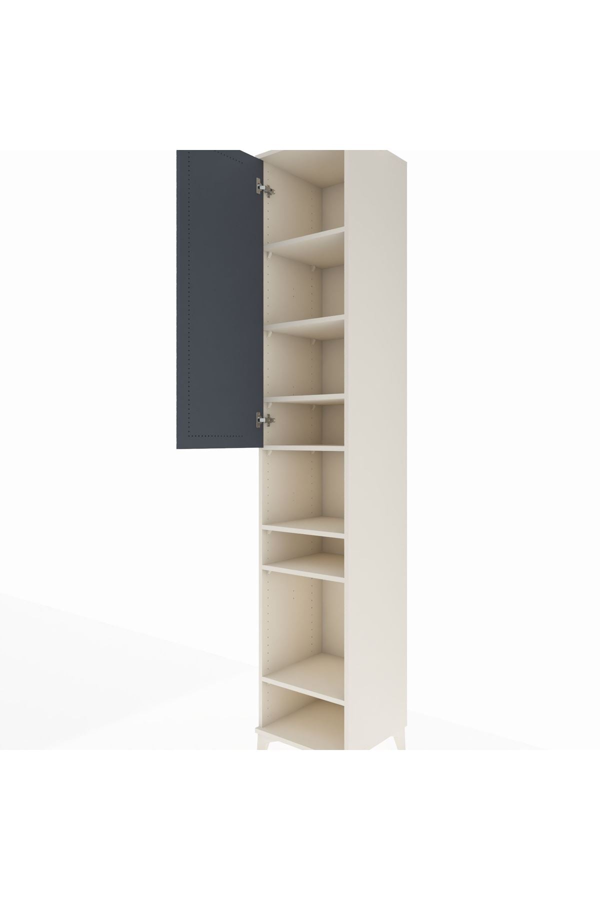 Hyperion Dolap 7 Raflı Tek Kapaklı 44x44x243 - S64M024V2B