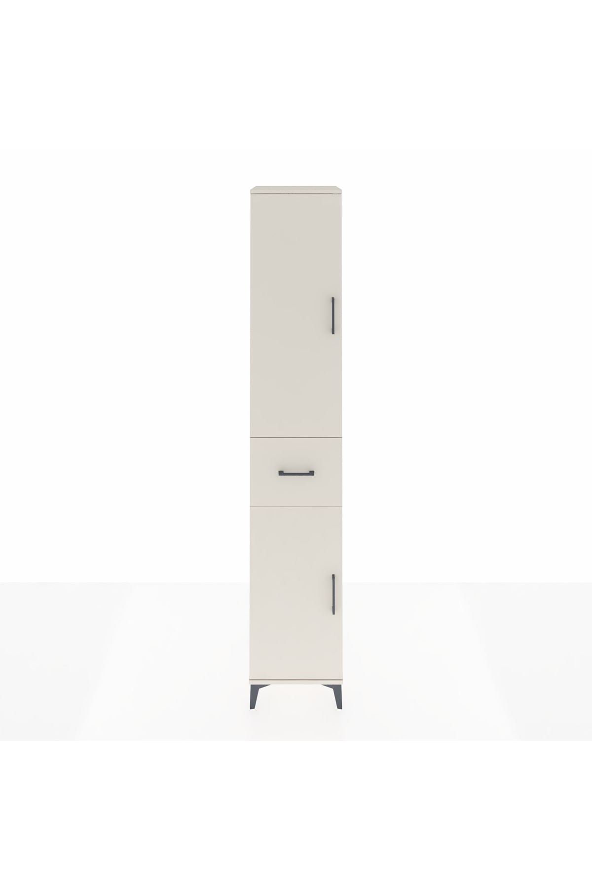 Hyperion Dolap 4 Raflı Tek Çekmeceli Tek Askılı 44x44x243 - S64M026V1B