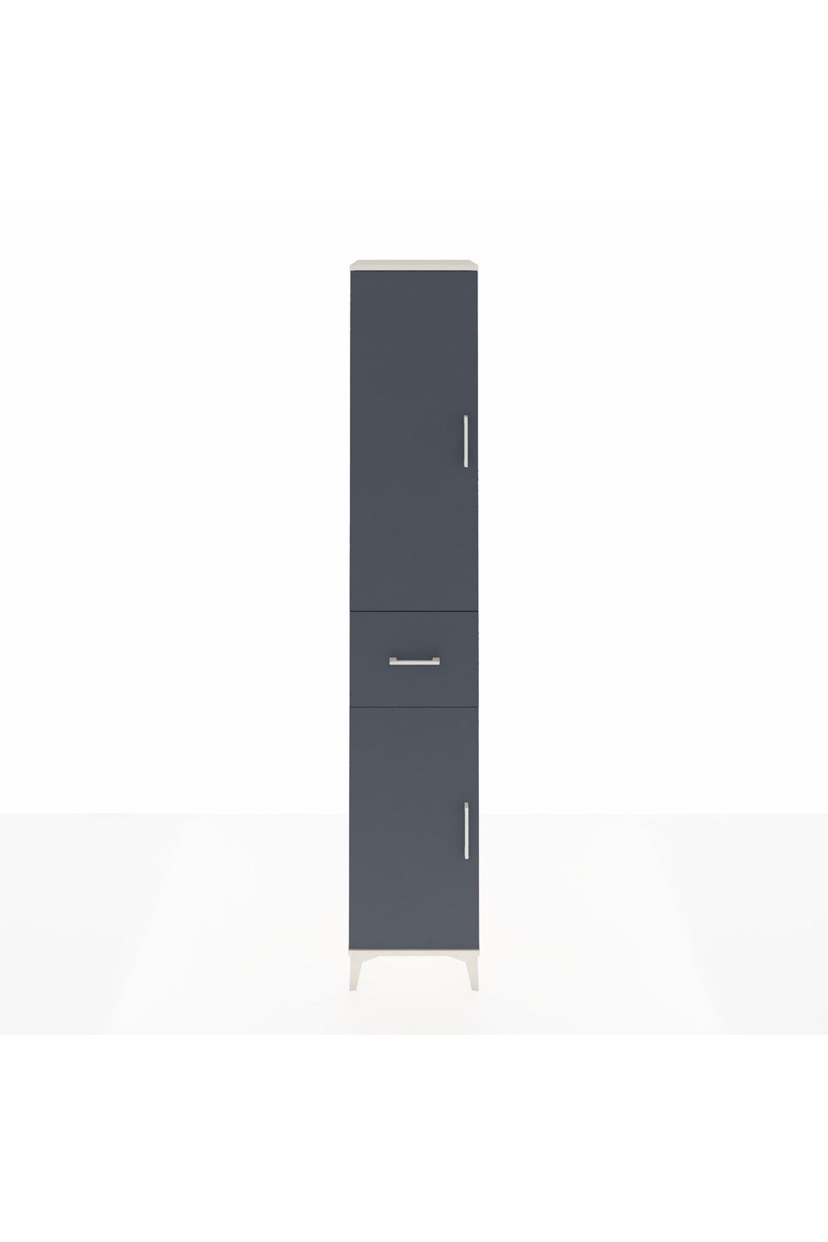 Hyperion Dolap 4 Raflı Tek Çekmeceli Tek Askılı 44x44x243 - S64M026V2B