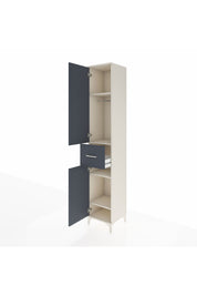 Hyperion Dolap 4 Raflı Tek Çekmeceli Tek Askılı 44x44x243 - S64M026V2B