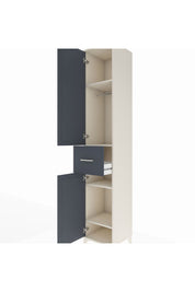 Hyperion Dolap 4 Raflı Tek Çekmeceli Tek Askılı 44x44x243 - S64M026V2B
