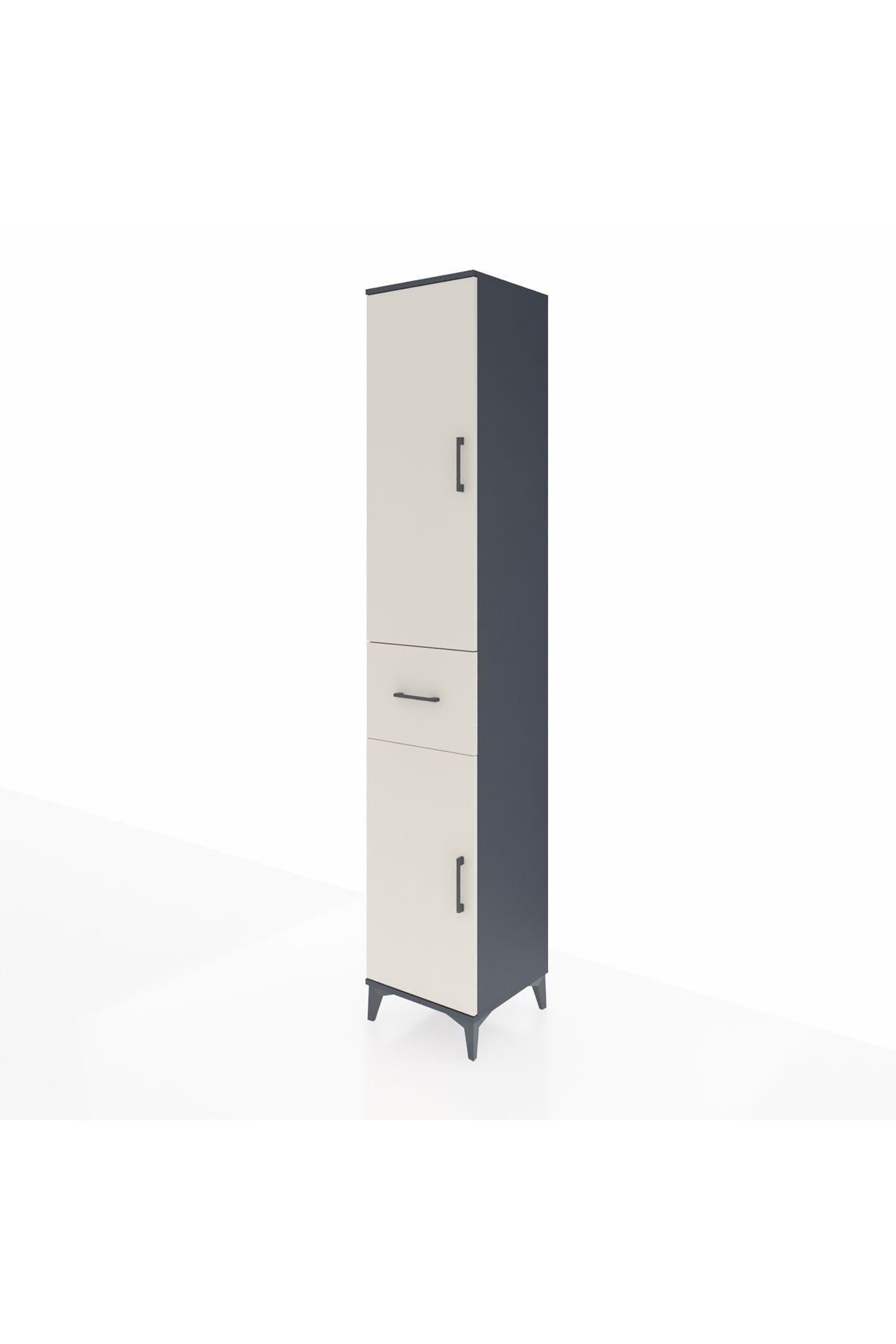 Hyperion Dolap 4 Raflı Tek Çekmeceli Tek Askılı 44x44x243 - S64M026V4B